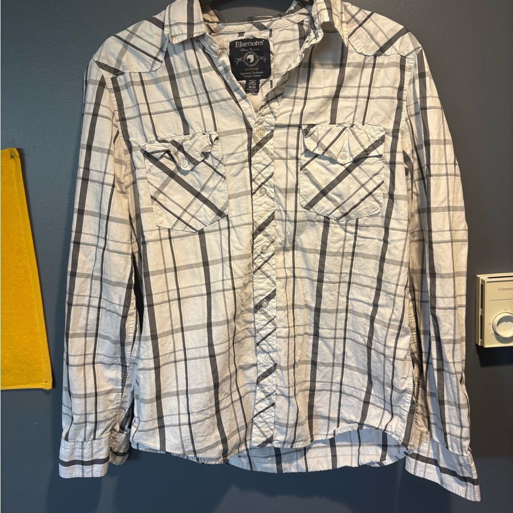 Bluenotes Black and White Plaid Shirt 💥buy 2 Get 1 Free💥